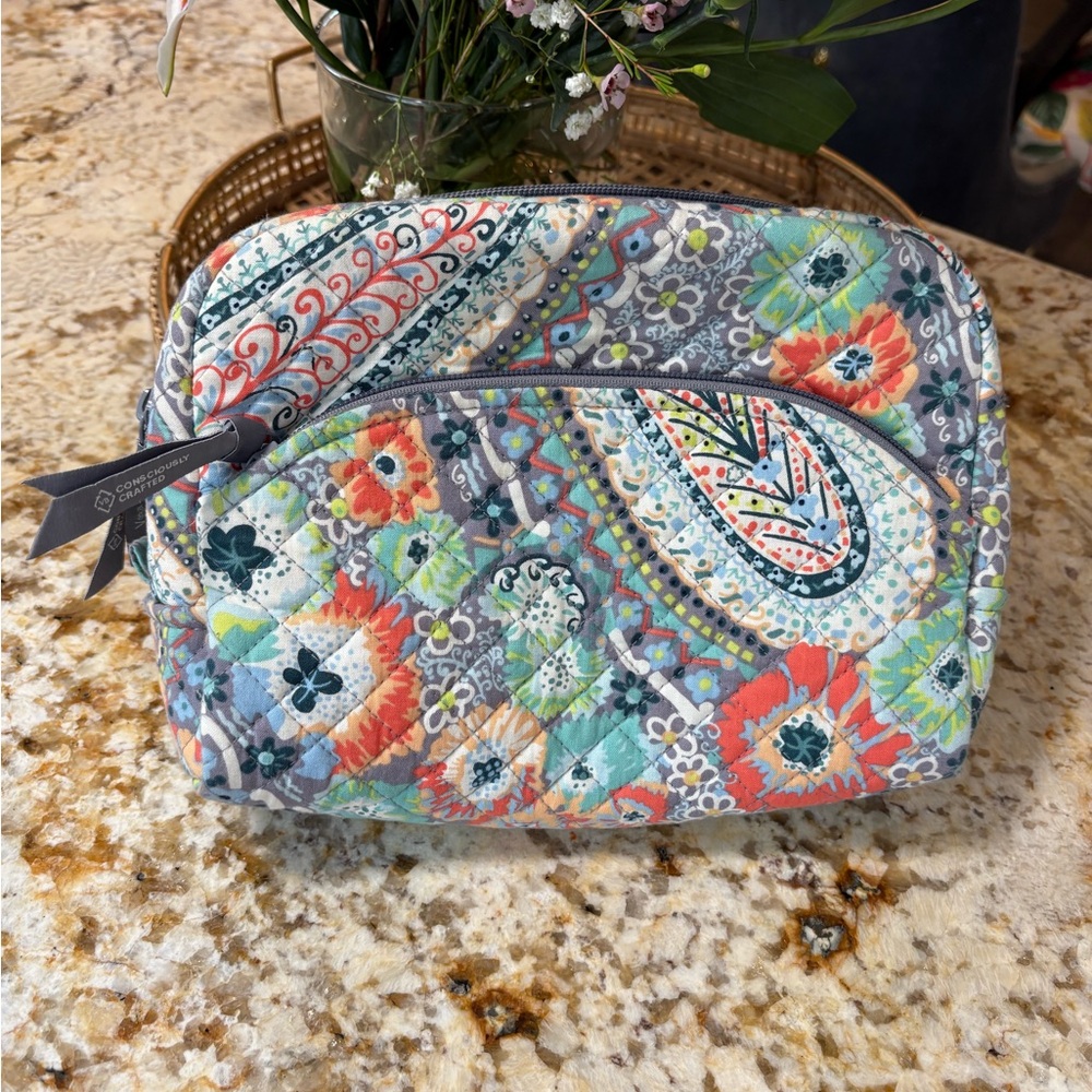 Vera Bradley Quilted Large Makeup bag